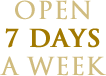 open seven days a week